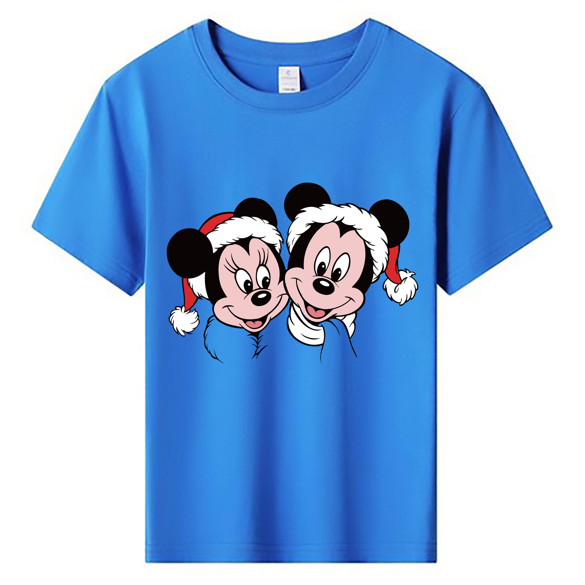 ミッキーマウス Mickey Mouse 綿100％キッズTシャツ（フロントプリント）